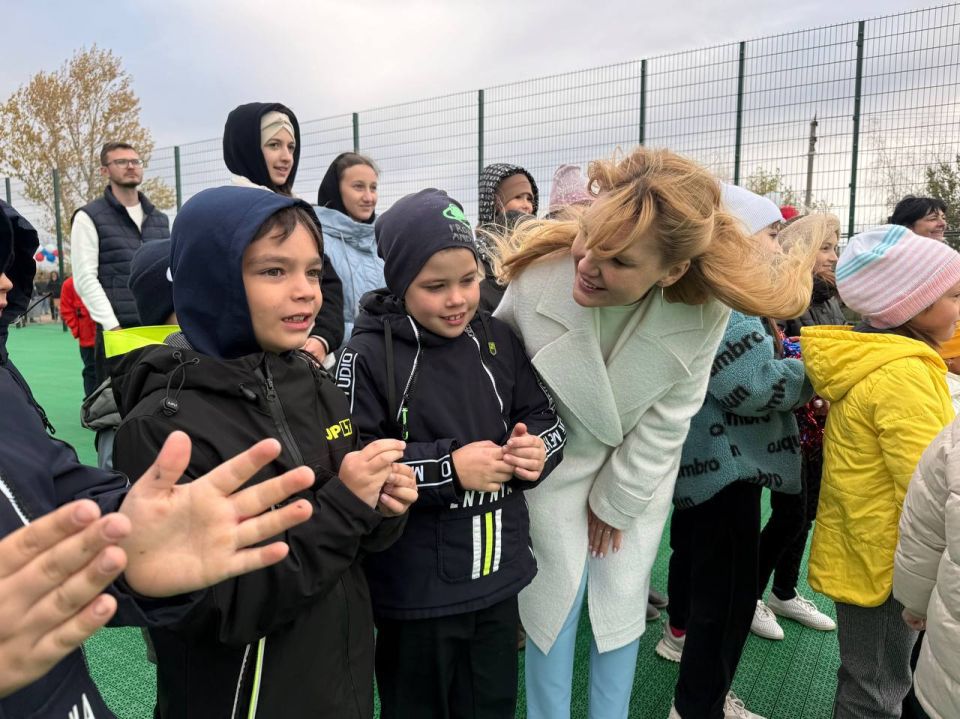 Дарья Лантратова: Жизнь на селе преображается — сегодня открыли в Городище новую спортивную площадку