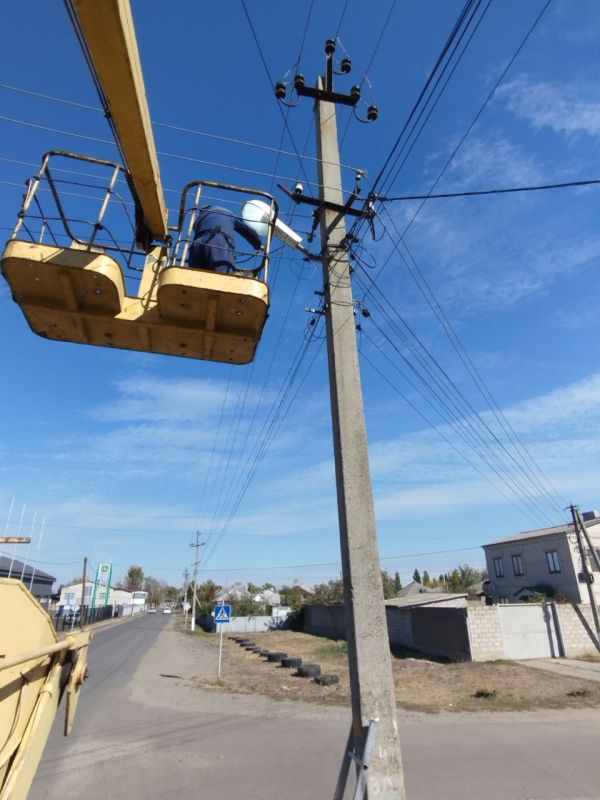 Продолжается восстановление уличного освещения в Старобельском муниципальном округе