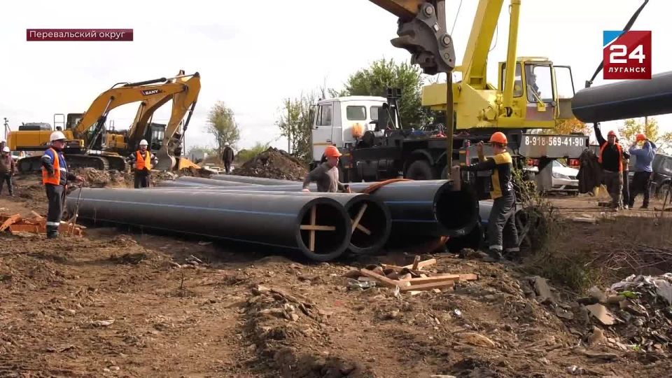 Новую ветку магистрального водовода прокладывают в Республике