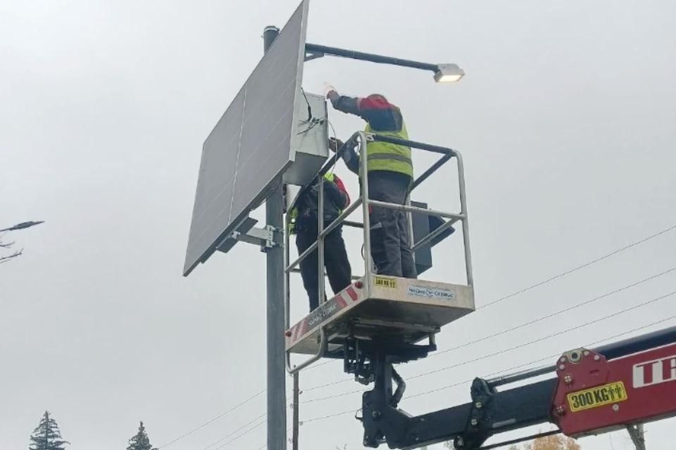 В ЛНР появилась зебра, освещенная с использованием солнечных батарей