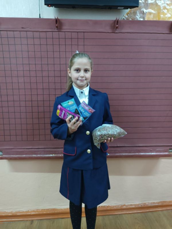 Учащиеся Лутугинской средней школы №2 приняли участие в благотворительной акции «Помоги бездомному животному»