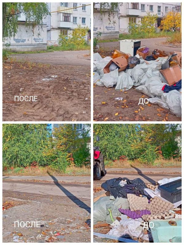 В городе Рубежное сотрудники МУП «ДЭП города Рубежное» продолжают активно занимаются благоустройством территории