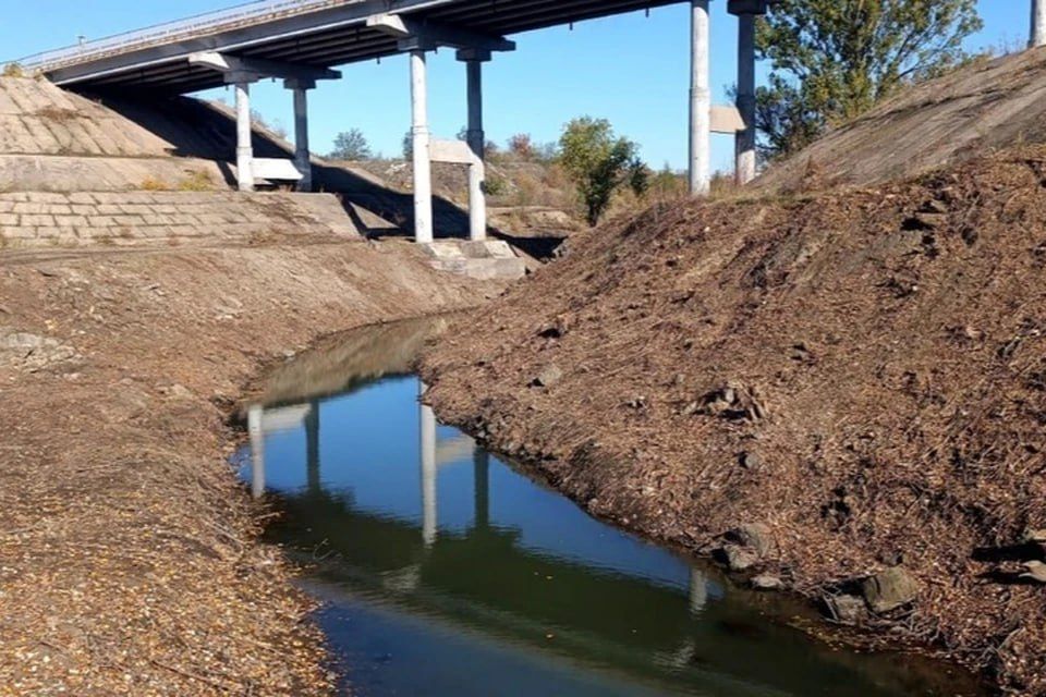 В Первомайске завершили расчистку реки Лугань