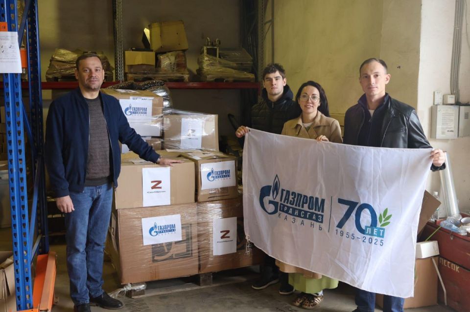 На партийный склад в Казани доставили 500 кг помощи от кадетской школы имени Героя Советского Союза Б.К. Кузнецова