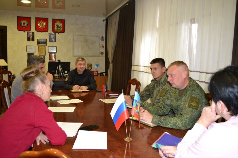Состоялось заседание штаба по отбору граждан на военную службу по контракту в Старобельском муниципальном округе