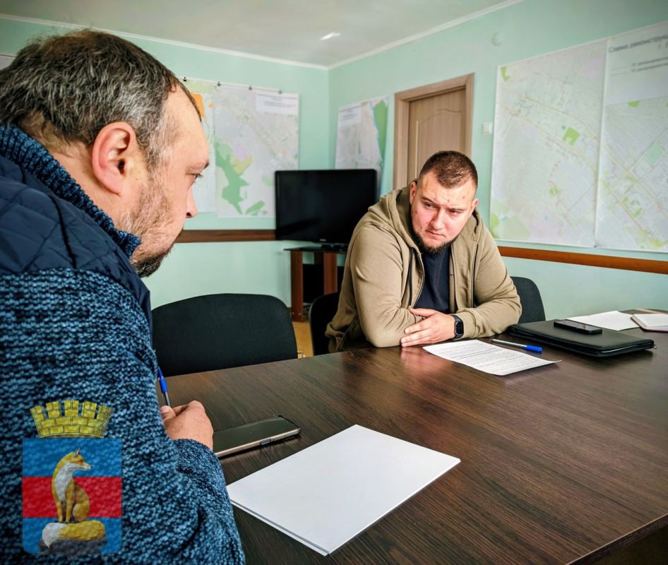 Глава Лисичанского городского округа Эдуард Сахненко встретился с Министром молодежной политики ЛНР Михаилом Голубовичем