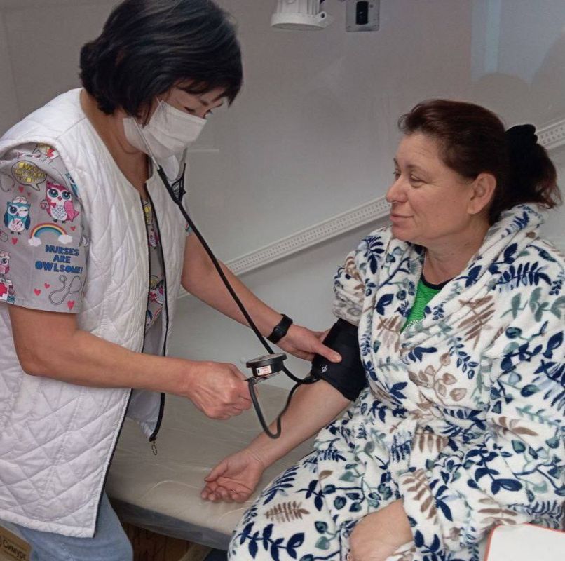 Передвижной ФАП Славяносербской ЦРБ продолжает свою выездную работу