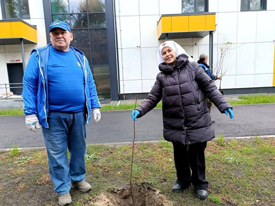 Активисты «Единой России» вместе с местными жителями высадили деревья в городах и муниципалитетах Республики