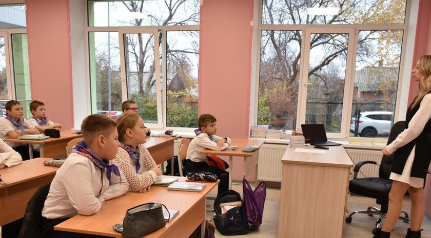 Капитальный ремонт прошел в Белореченской школе в рамках федерального проекта