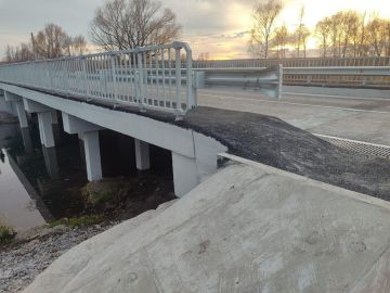 Работы в рамках ремонта моста через реку Бишконь в Беловодском МО завершены