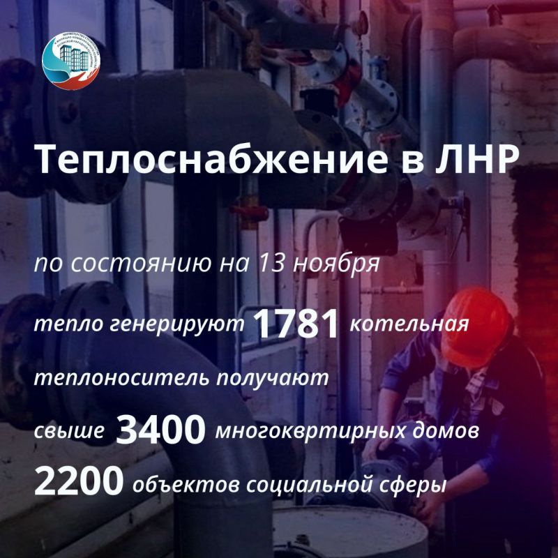 Оперативная ситуация по теплоснабжению в ЛНР