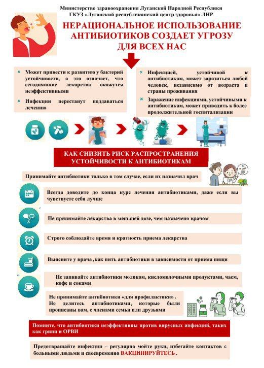 Брянковская центральная городская многопрофильная больница ЛНР информирует жителей г. Брянка о проведении Недели борьбы с антимикробной резистентностью (в честь Всемирной недели правильного использования противомикробных...