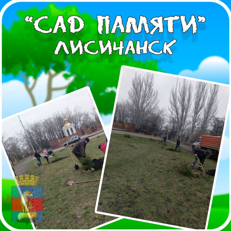 Всероссийская акция «Сад памяти» прошла в Лисичанске