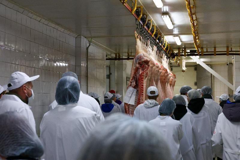 Денис Мирошниченко организовал для активной молодежи республики экскурсию на Луганский мясокомбинат