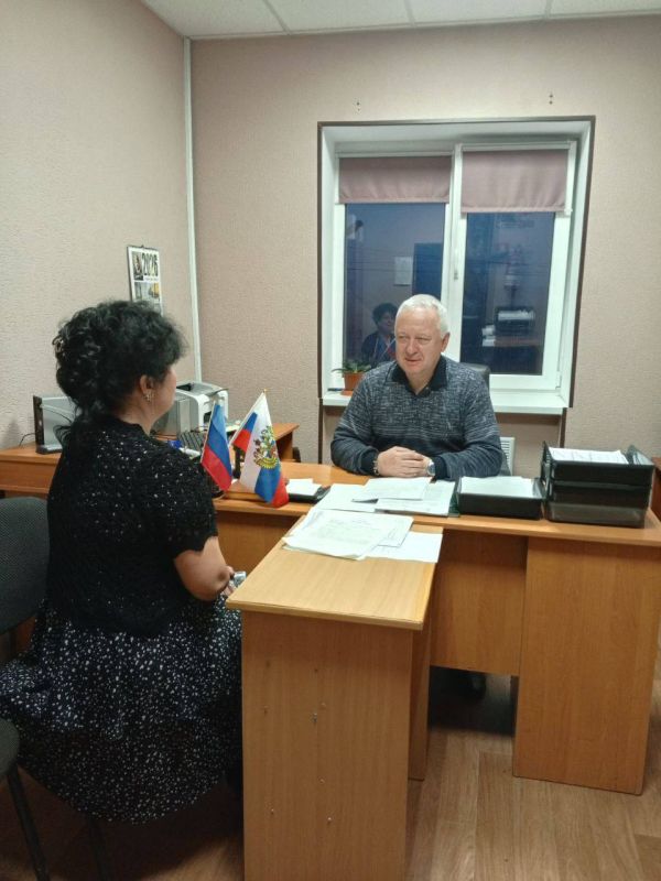 Депутат Совета Антрацитовского муниципального округа Игорь Жуков провёл приём граждан