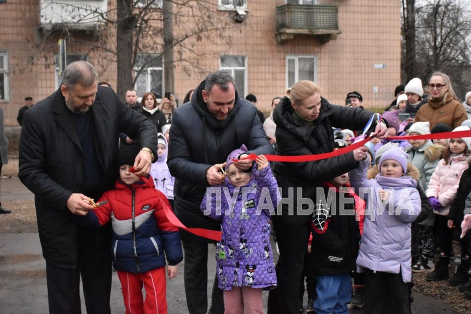 В Лутугино состоялось долгожданное событие – торжественное открытие зоны отдыха «Уютный уголок»