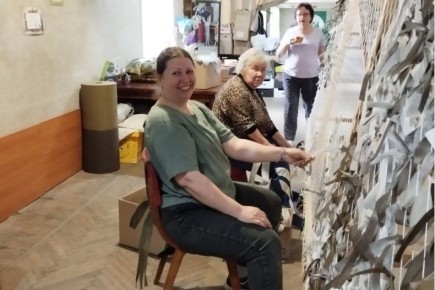 Волонтёры пункта «Всё для Победы!» выходят на новый рекордный показатель изготовления маскировочных сетей