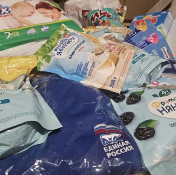 Официальный представитель Тамбовской области передал благотворительную помощь для новоайдарских молодых семей и матерей