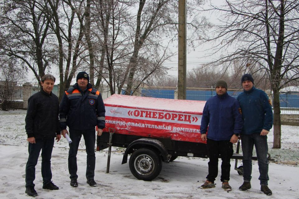 Передовой пожарноспасательный комплекс «Огнеборец» прибыл в Меловский МО из Костромы