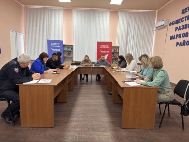 Заседание муниципального координационного совета в Марковском округе