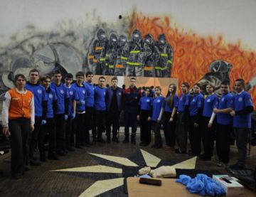 Учащиеся Ясеновской гимназии им.Ю.В.Стеценко приняли участие в занятии по основам личной безопасности