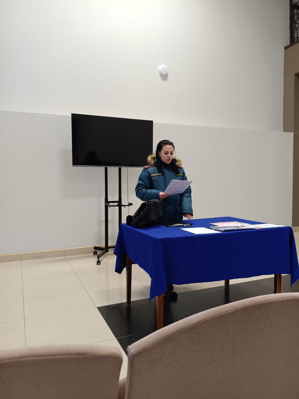 Профилактический инструктаж для сотрудников Дворца культуры Строителей от МЧС и добровольцев «СТИмул»