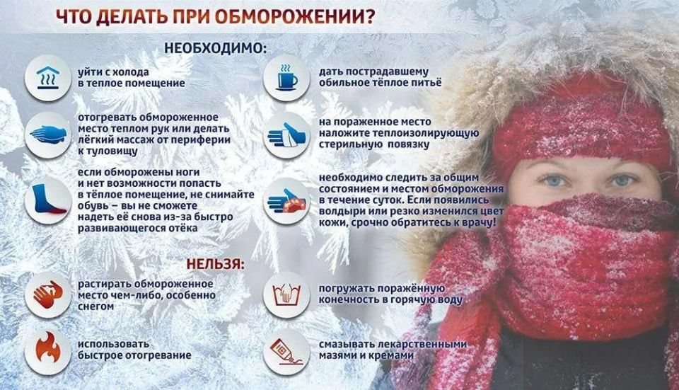Помощь при обморожении. Зимнее время опасно частыми случаями обморожений