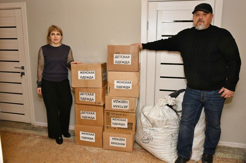 Хакасия протягивает руку помощи: гуманитарный груз доставлен в Свердловский муниципальный округ