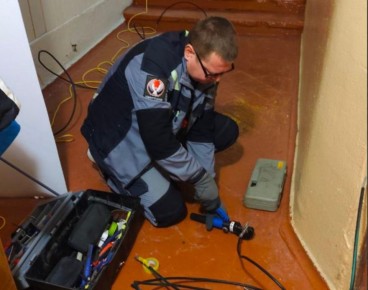 В лутугинской школе модернизировали линию электропередач