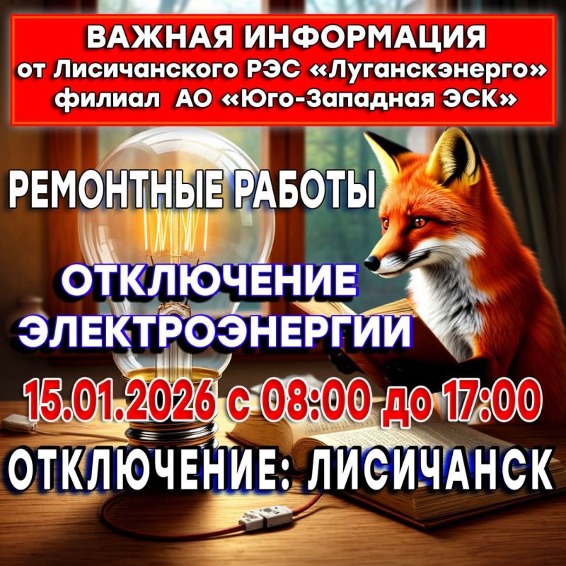 Уважаемые жители городского округа город Лисичанск