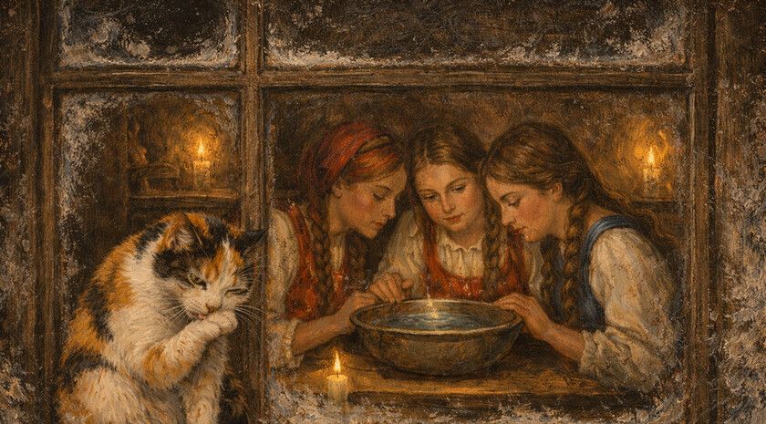 Полет валенка, беседа на перекрестке и кошка-предсказательница. Узнаем будущее на Святках