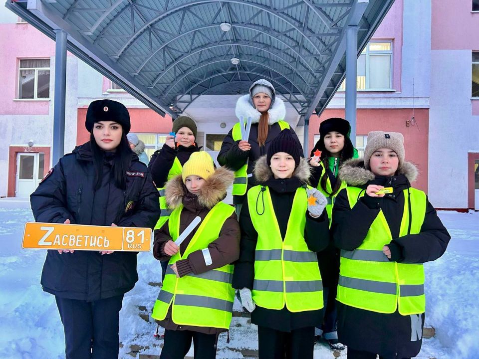 Отряд ЮИД «Скорость» призвал александровцев «Засветиться»