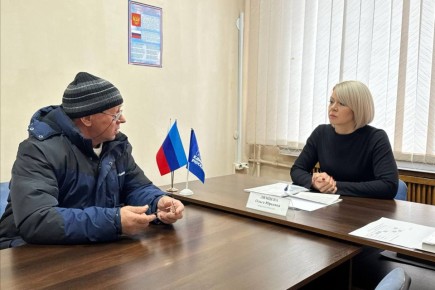 Первый заместитель главы Администрации городского округа муниципальное образование городской округ город Красный Луч Ольга Лямцева провела личный прием граждан