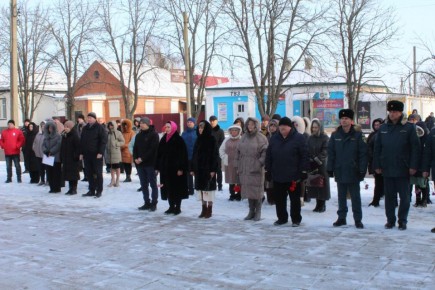 23 января в пгт Новопсков прошел митинг, посвященный 83-й годовщине освобождения Новопсковщины от немецко-фашистских захватчиков
