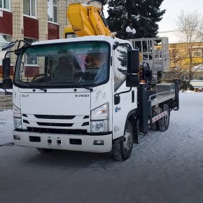 Новая автовышка в Лутугинском округе: гуманитарную помощь передала Удмуртия