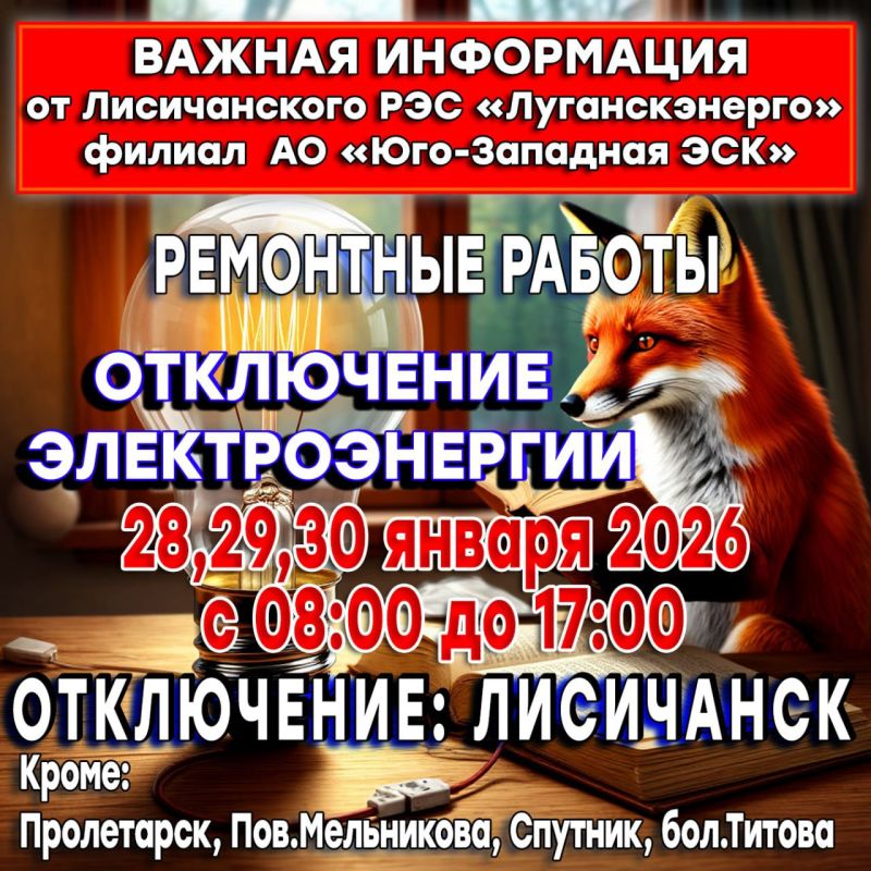 Уважаемые жители городского округа город Лисичанск