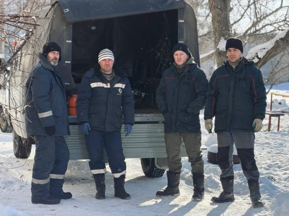 Аварийная бригада Татарстана усилила работу по поддержке теплоснабжения в Лисичанске