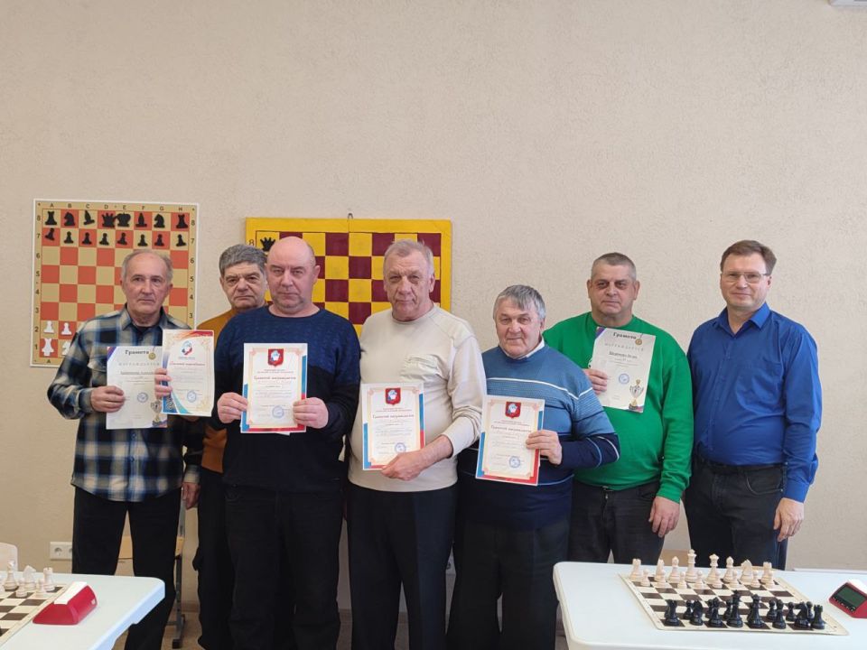 Третий ветеранский турнир в ЛНР прошёл 1 февраля в помещении ШСК «Академия шахмат» школы №19 в Луганске
