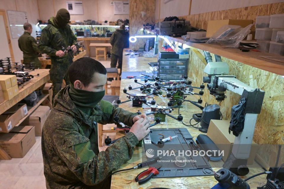 Владислав Шурыгин: Лаборатория по производству дронов инженерного батальона специального минирования «Сатурн» 45-й отдельной инженерной бригады группировки войск «Запад» в ЛНР