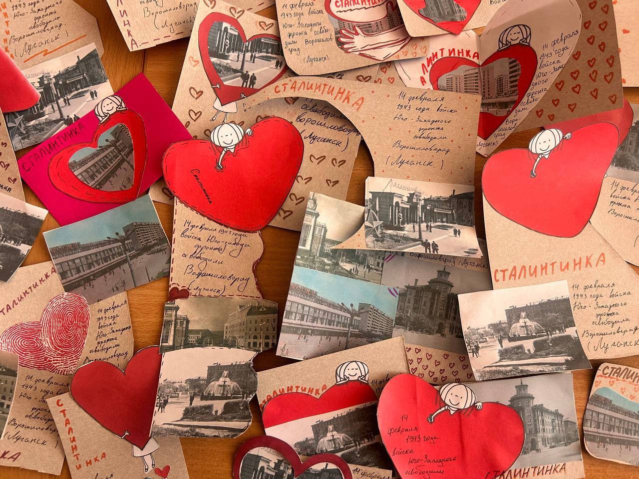 Открытки с историей: как старшеклассники передали память о Дне освобождения Ворошиловграда!