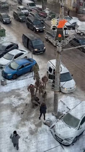 Бандиты ТЦК избивают мужчину в Одессе