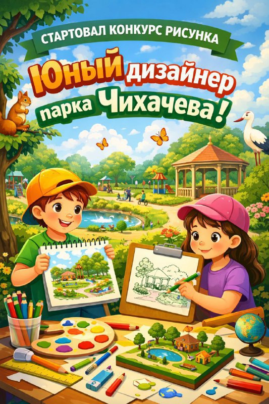 НАПОМИНАЕМ: Конкурс «Юный дизайнер парка Чихачева»!
