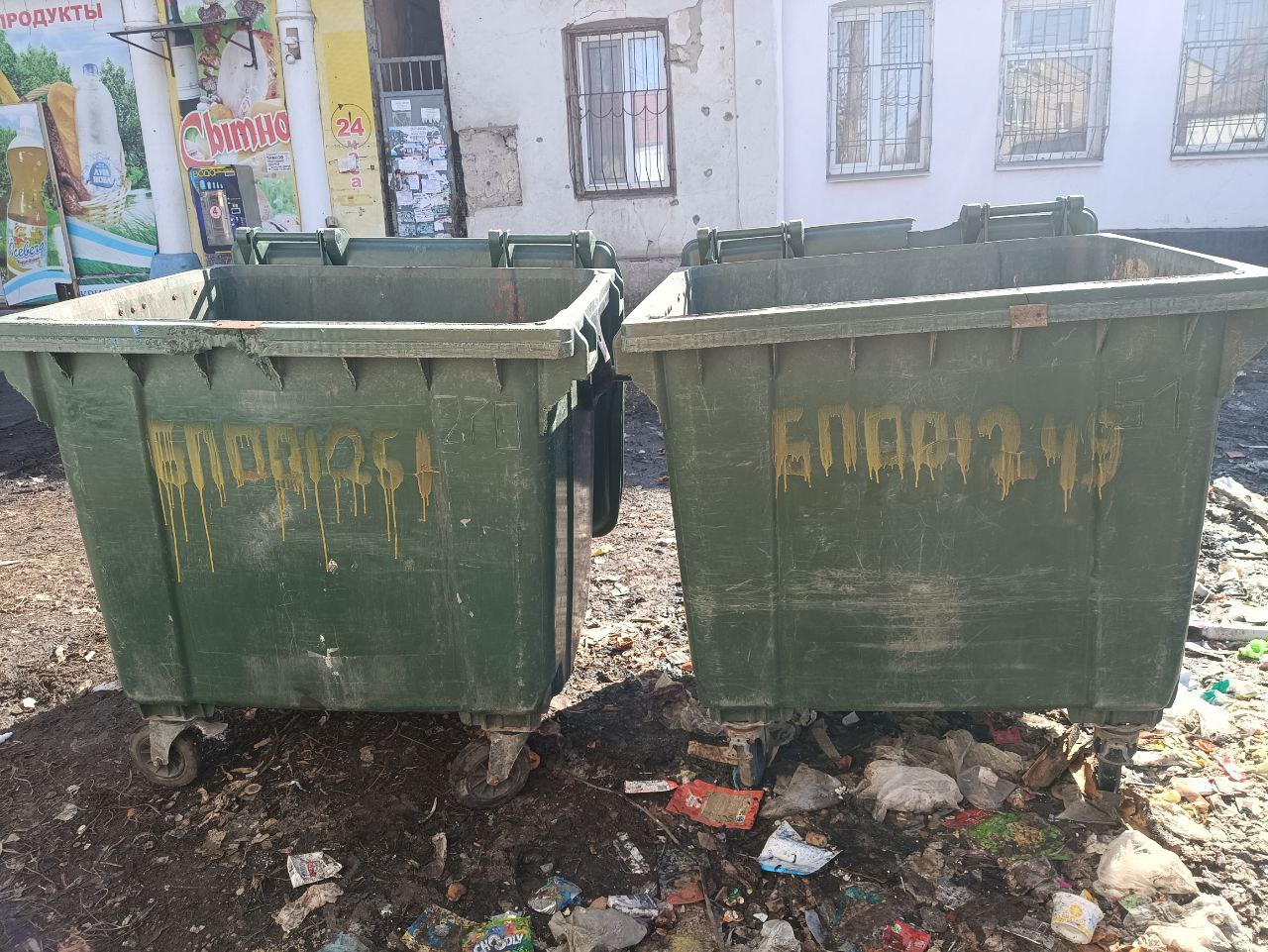 Контейнеры для ТКО установили на одной из центральных улиц Каменнобродского района