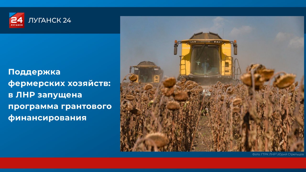Поддержка сельхозпроизводителей: в ЛНР запущена программа грантового финансирования