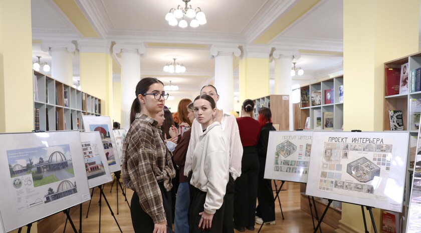 Студенты из ЛНР и Москвы представили в ЛГАКИ дизайн-проекты экстерьеров и интерьеров