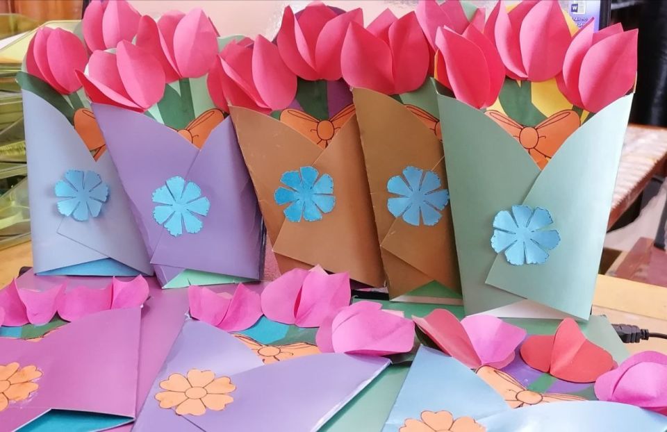 Мастер-класс "Букетик из Тюльпанов"