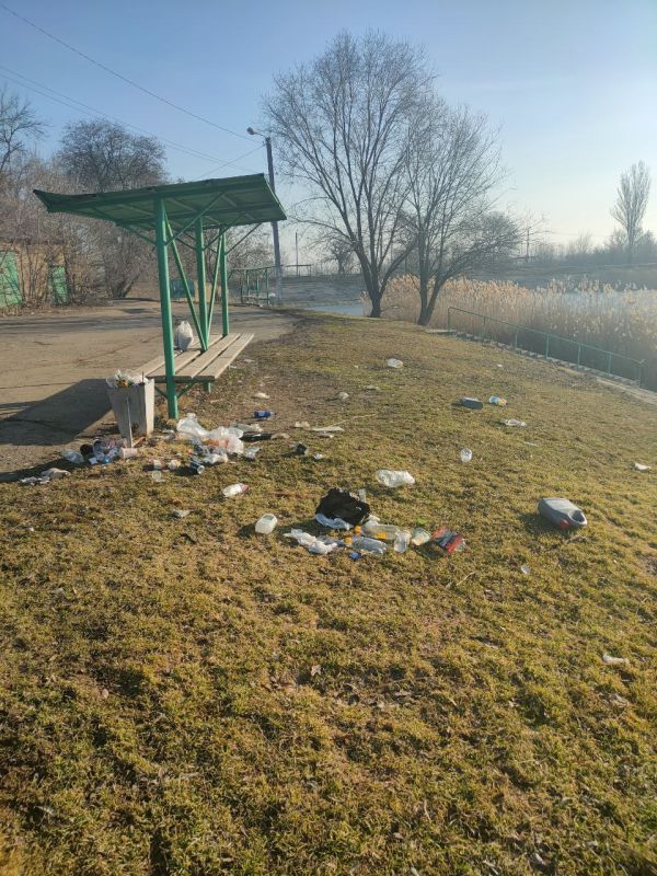 Коммунальщики навели порядок у пруда Молодежный