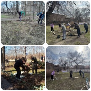 Продолжаем субботники!. Коллективы всех образовательных учреждений города