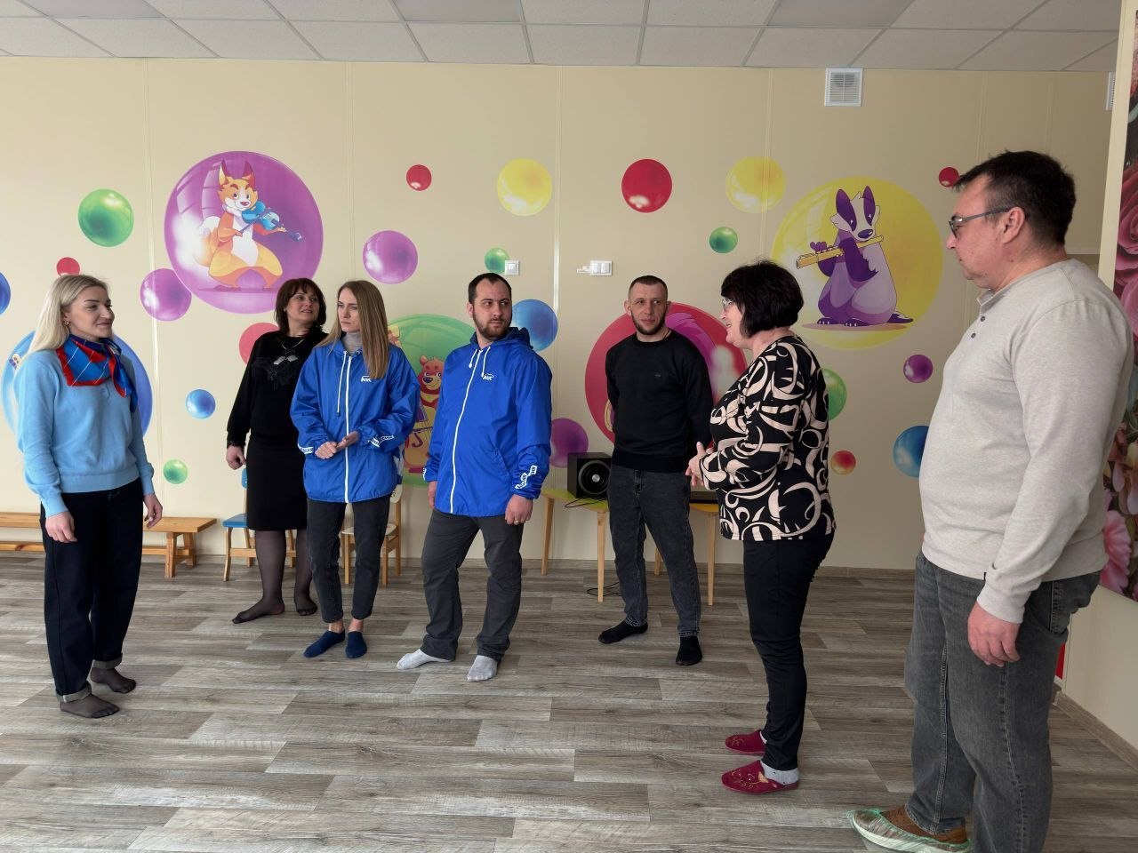 Единороссы провели инспектирование качество выполненных строительных работ в детском саду «Надежда»