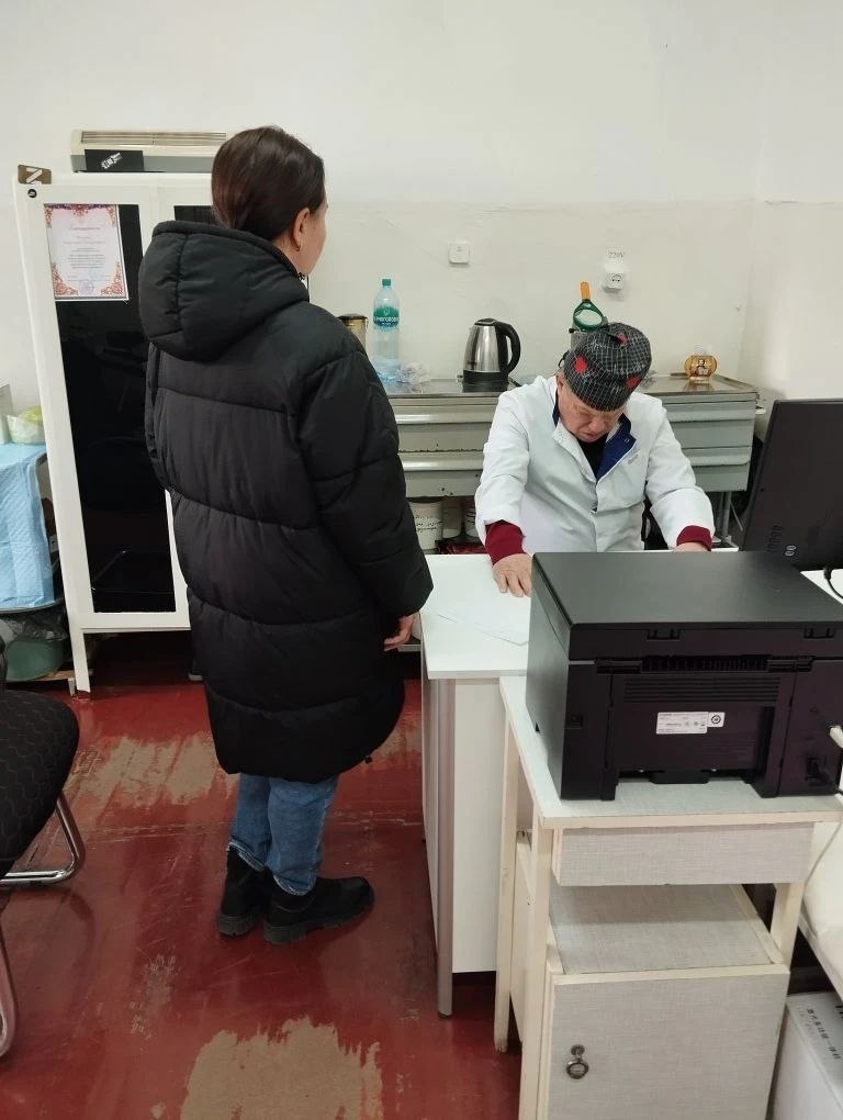 Выездной осмотр ветеранов пгт